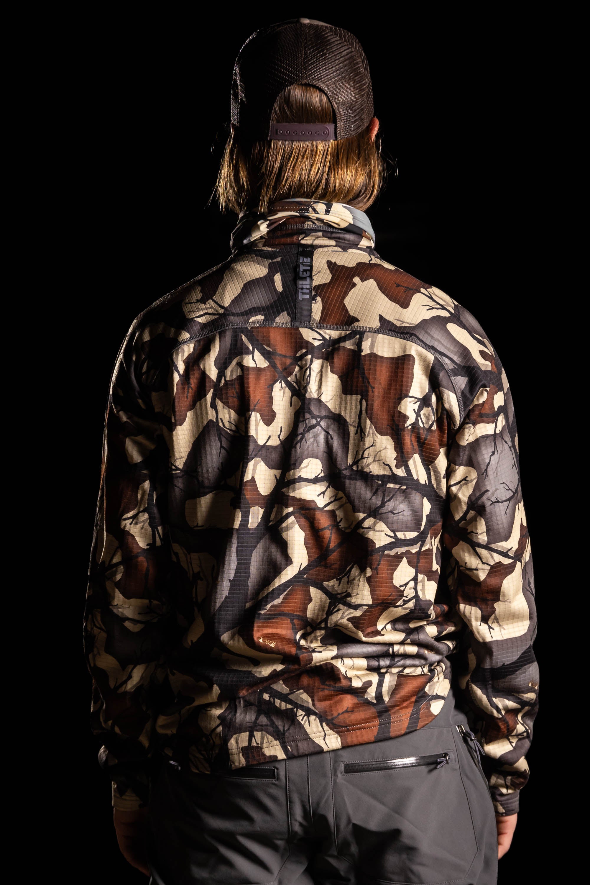 Grid Fleece 1/4 Zip Pullover