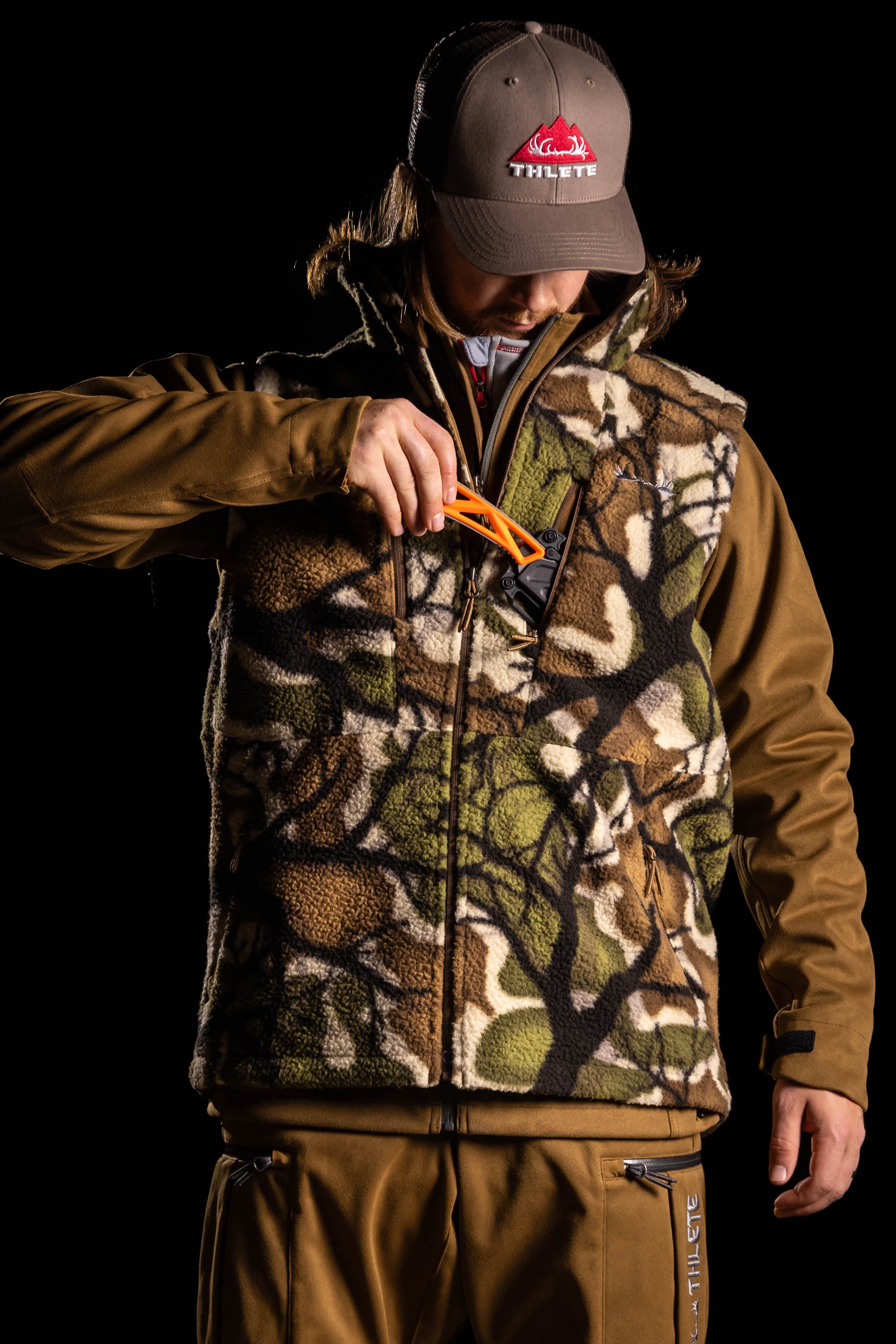 Fleece hunting online vest